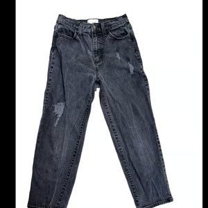 Universal thread vintage straight 2 26 R black distressed
